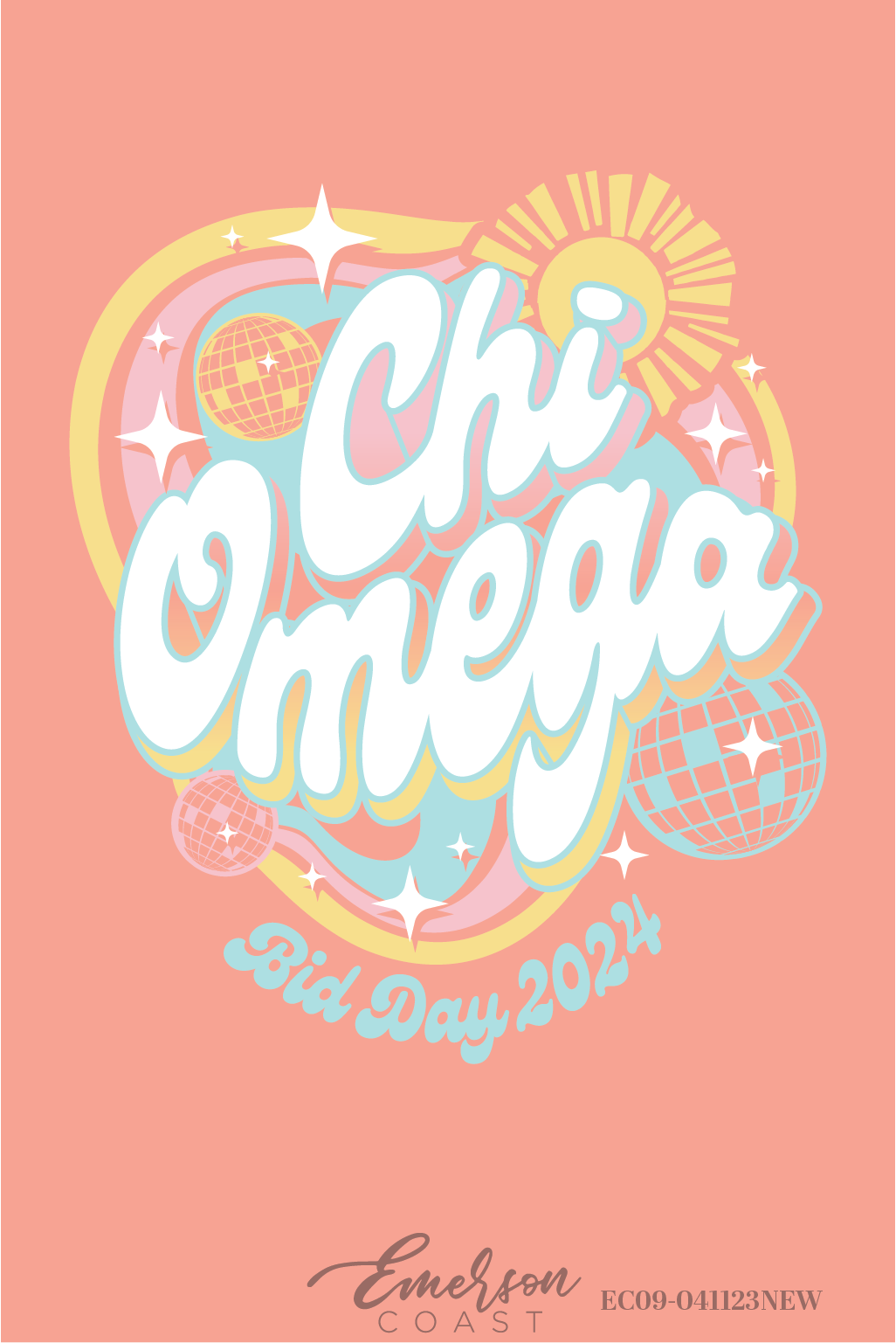 Chi Omega Groovy Bid Day Tee