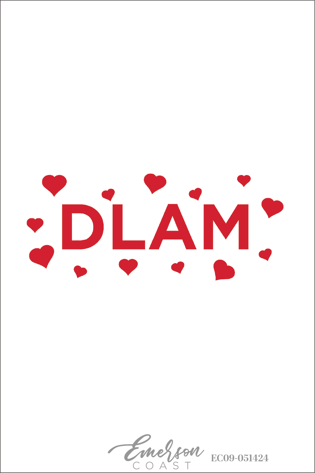 Delta Delta Delta DLAM Hearts Bid Day T-Shirt