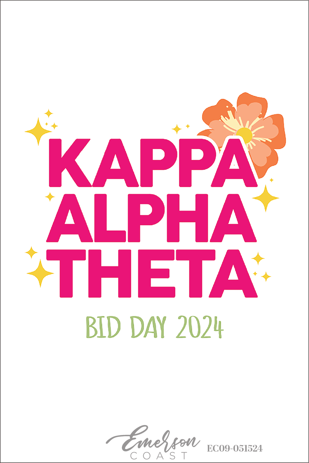 Kappa Alpha Theta Tropical Bid Day T-Shirt