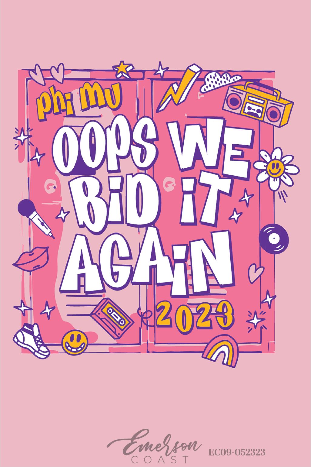 Phi Mu Oops We Bid It Again Bid Day T-Shirt