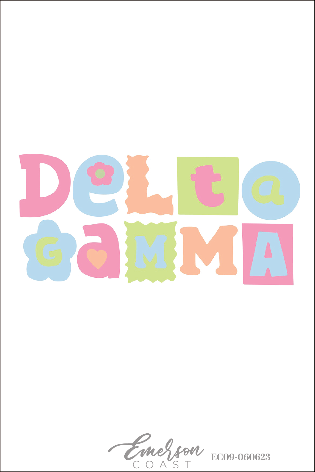 Delta Gamma Floral Bid Day T-Shirt