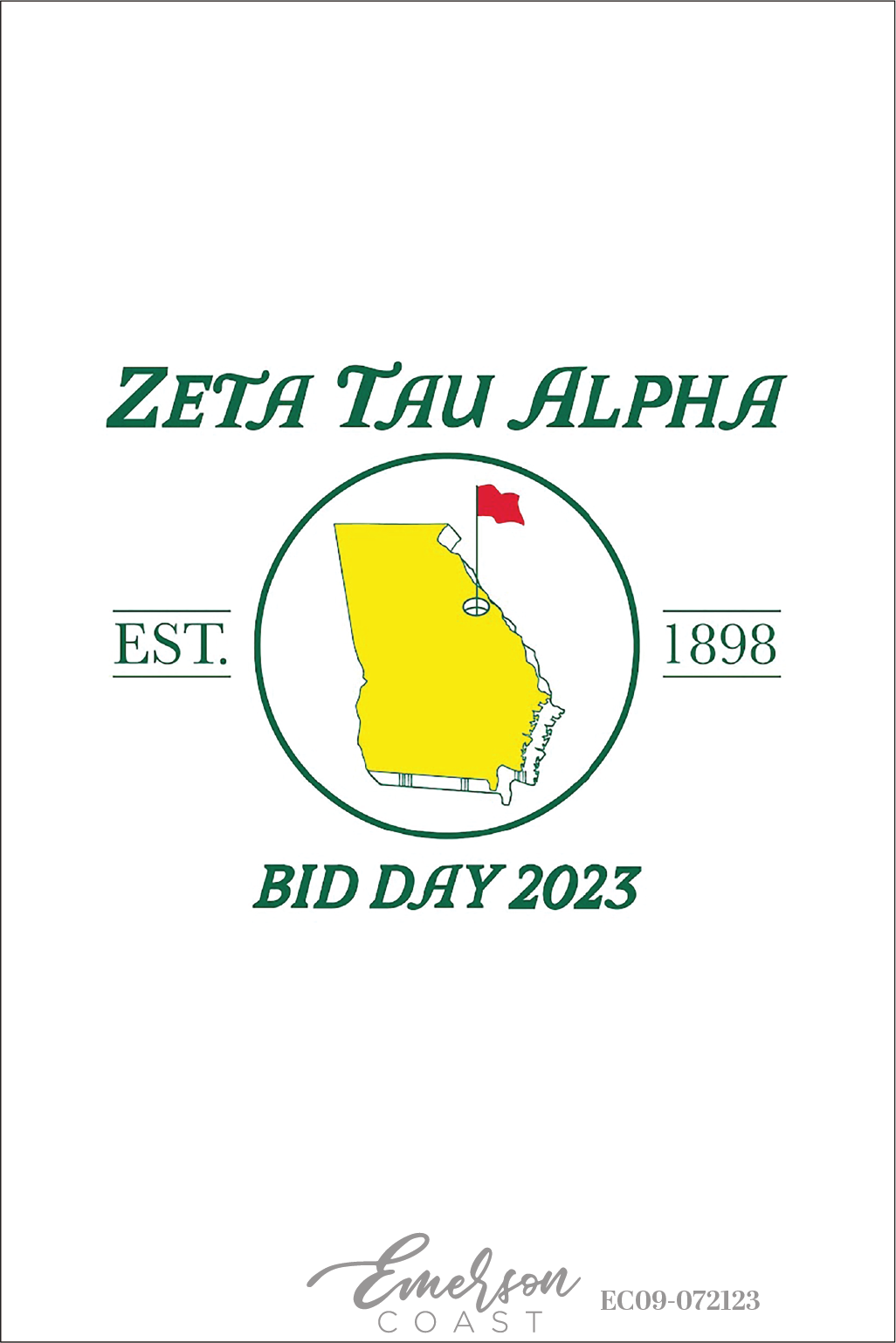 Zeta Tau Alpha Augusta University Bid Day T-Shirt