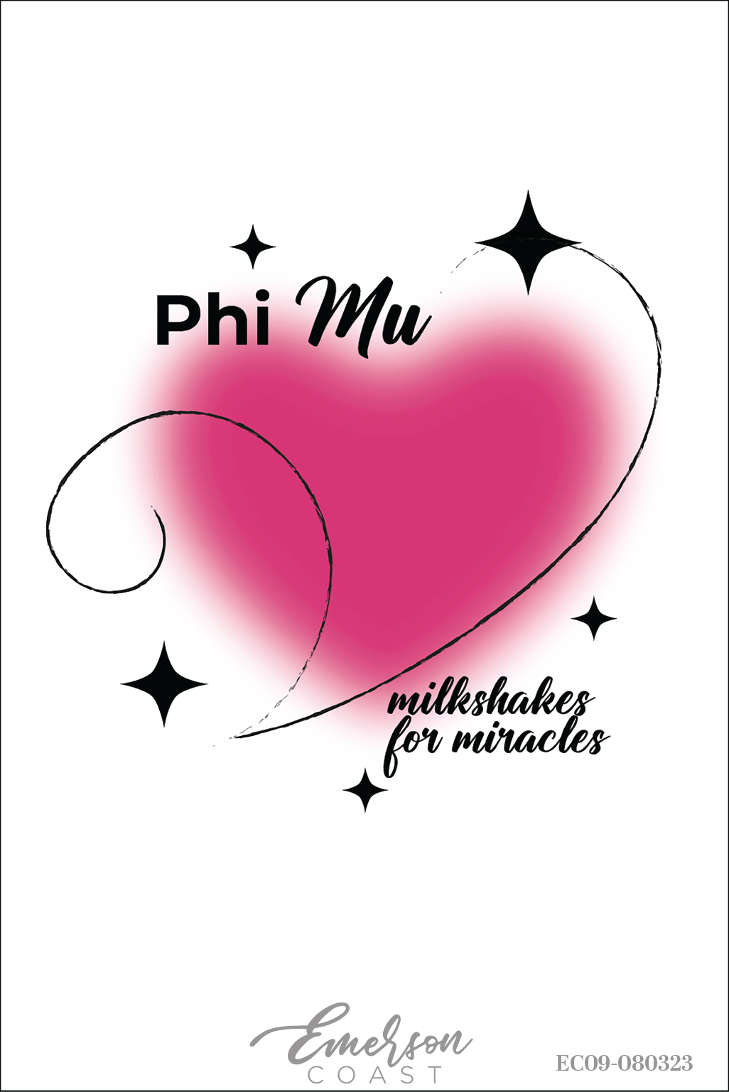 Phi Mu Milkshakes For Miracles Baby Tee