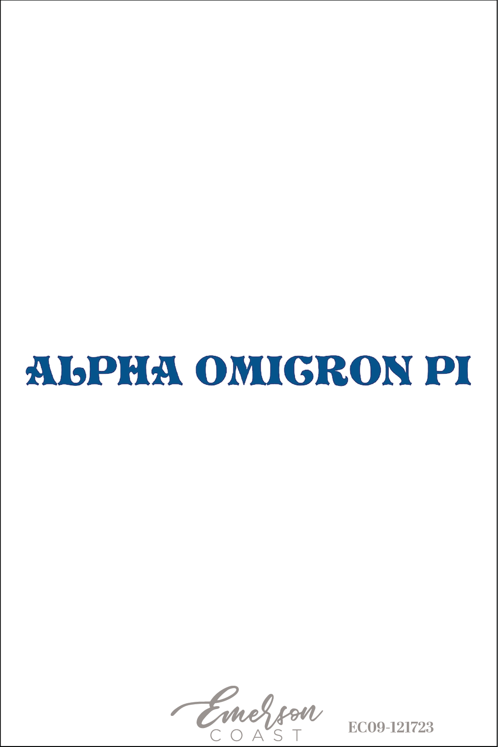 Alpha Omicron Pi Samford University Simple Recruitment Tee