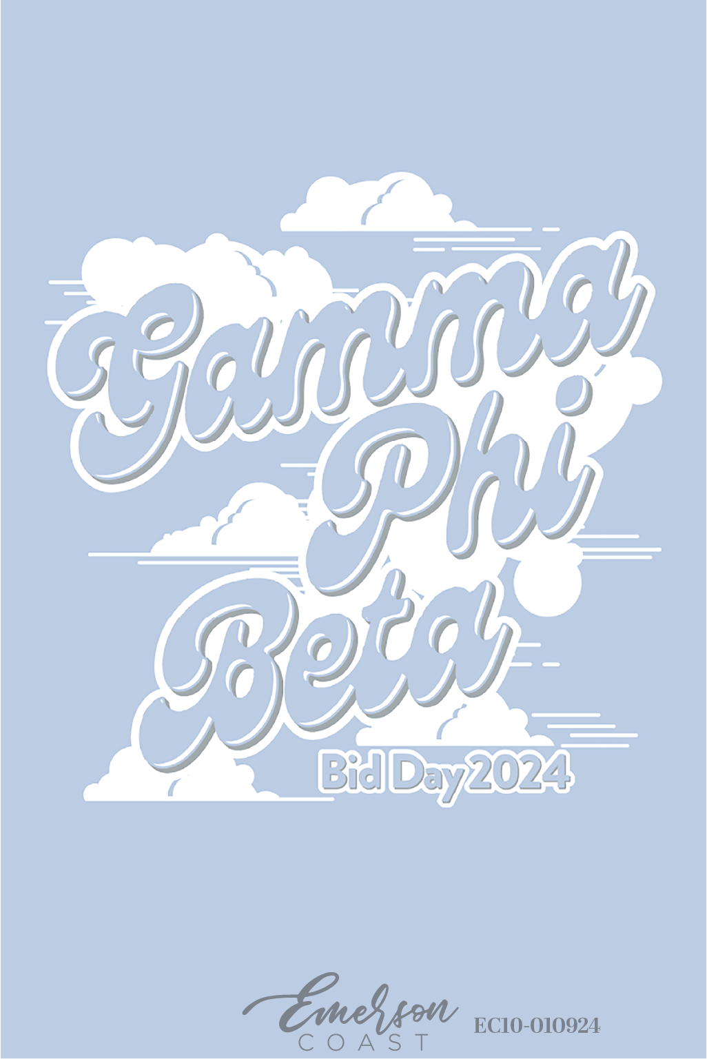 Gamma Phi Beta On Cloud 9 Bid Day T-Shirt