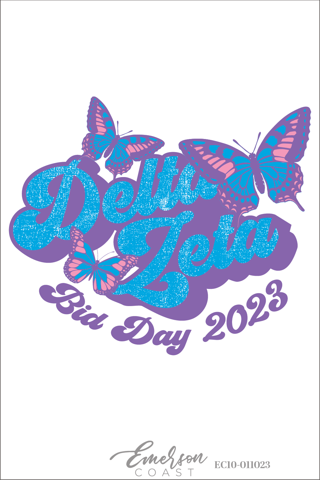 Delta Zeta Gives Us Butterflies Bid Day T-Shirt