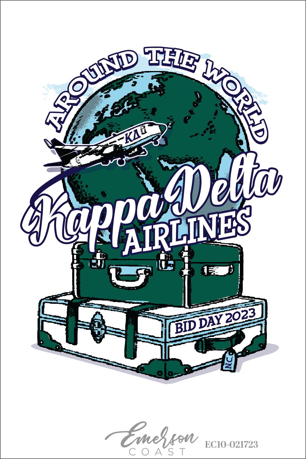Kappa Delta Airlines Bid Day T-Shirt