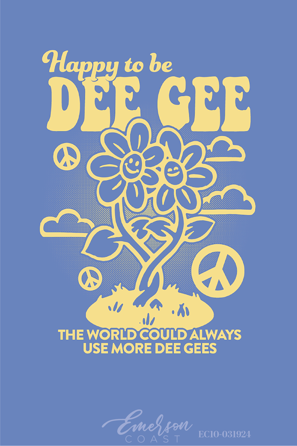 Delta Gamma Happy To Be Dee Gee Recruitment Tshirt