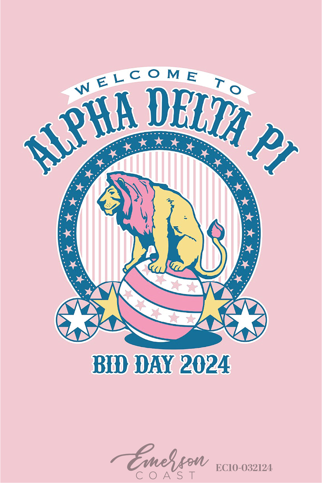 Alpha Delta Pi Circus Bid Day T-Shirt