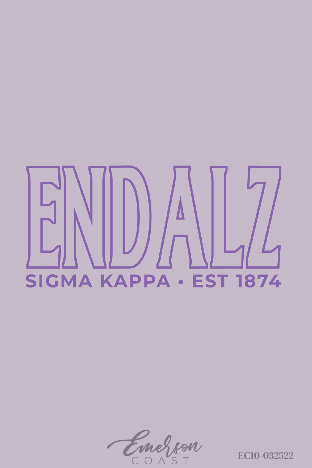 Sigma Kappa Lavender End Alz Tee