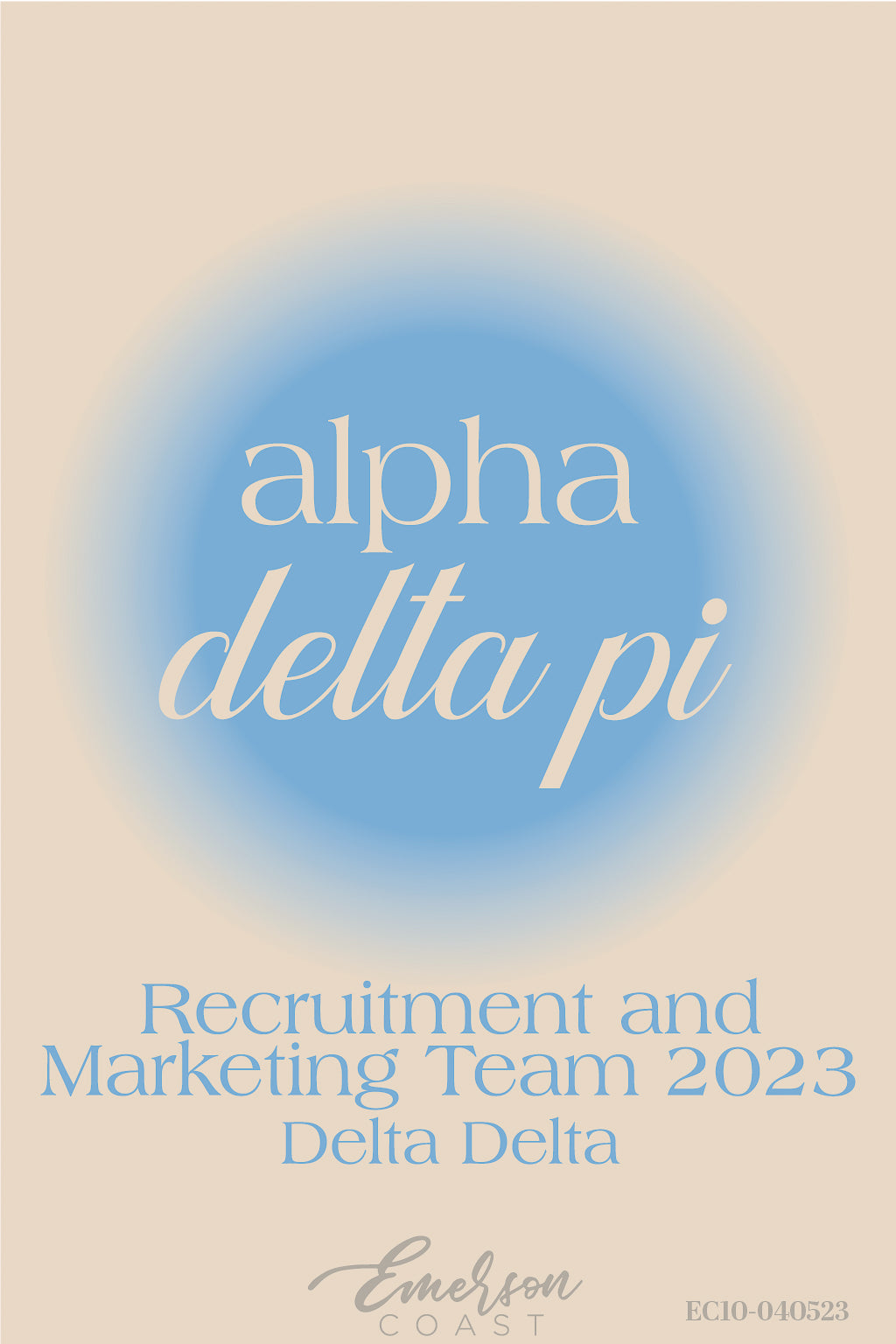 Alpha Delta Pi Recruitment And Marketing Team Tshirt