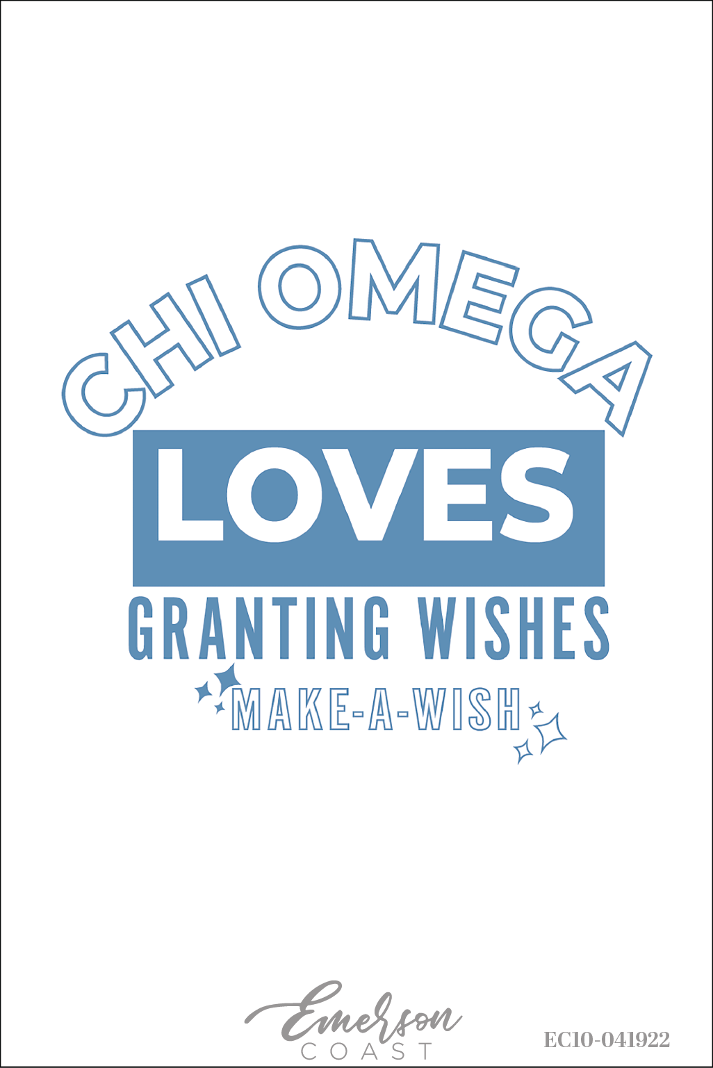 Chi Omega Loves Granting Wishes Philanthropy Tee
