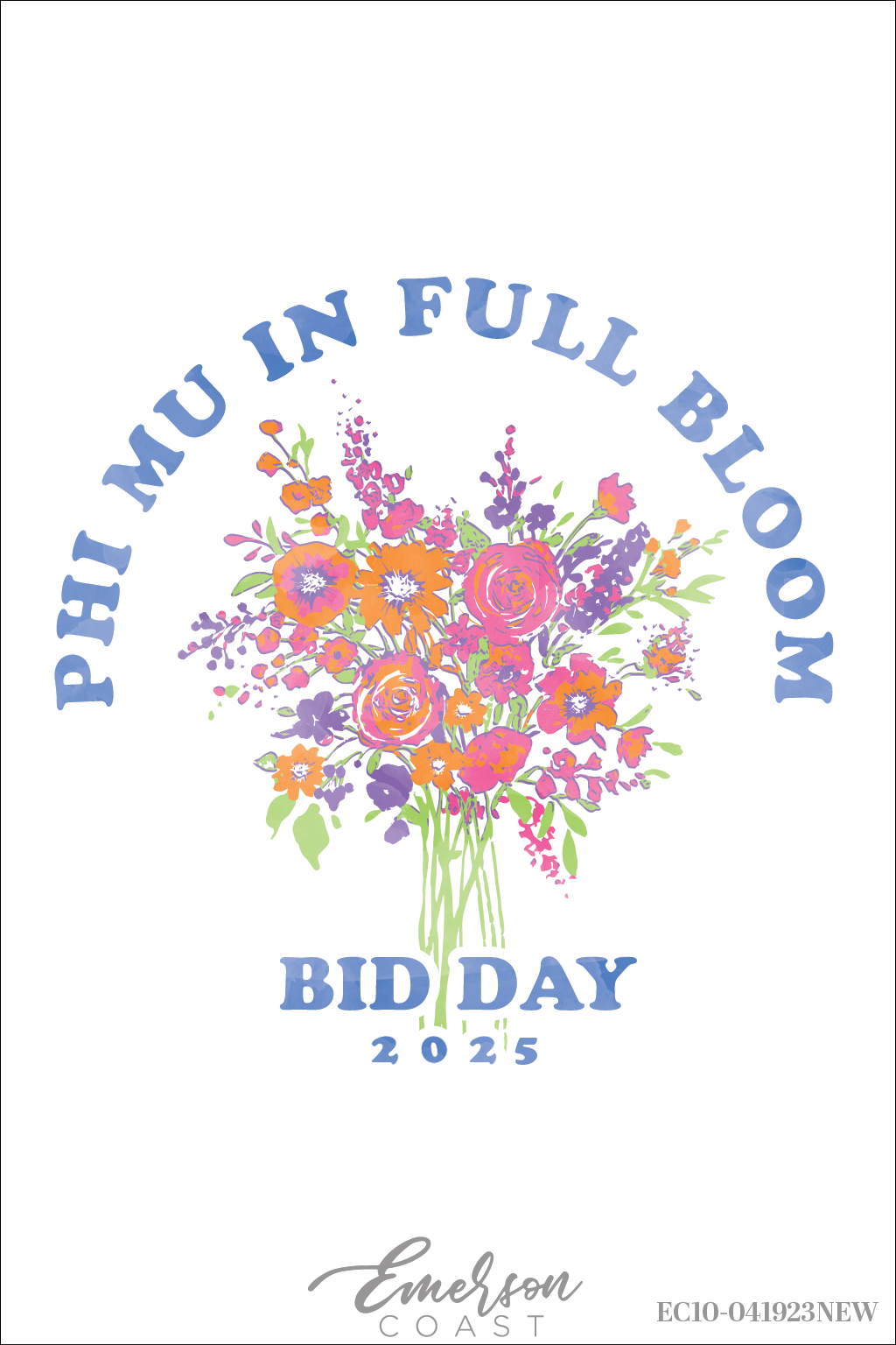 Phi Mu In Full Bloom Bid Day Baby Tank