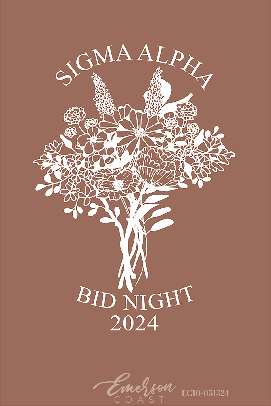 Sigma Alpha Flowers Bid Night T-Shirt