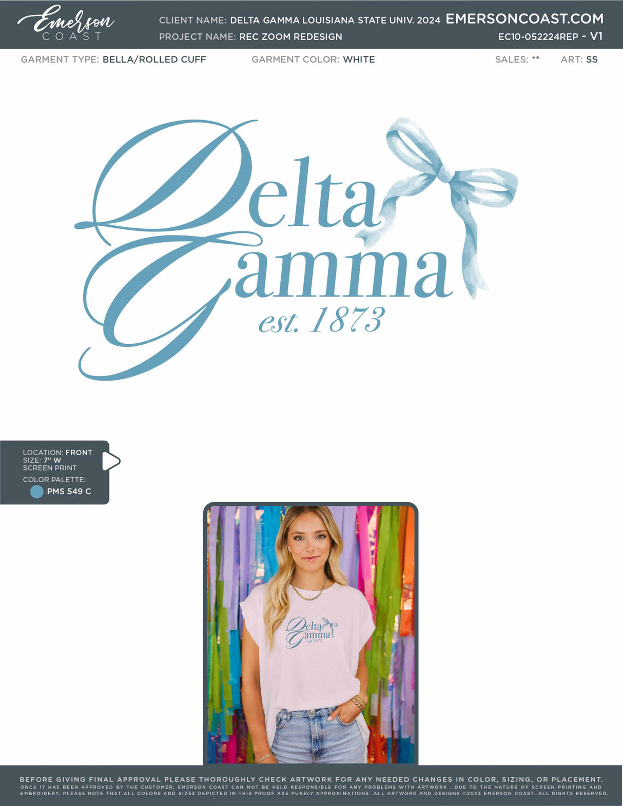 Tied Together With A Bow Bid Day Design