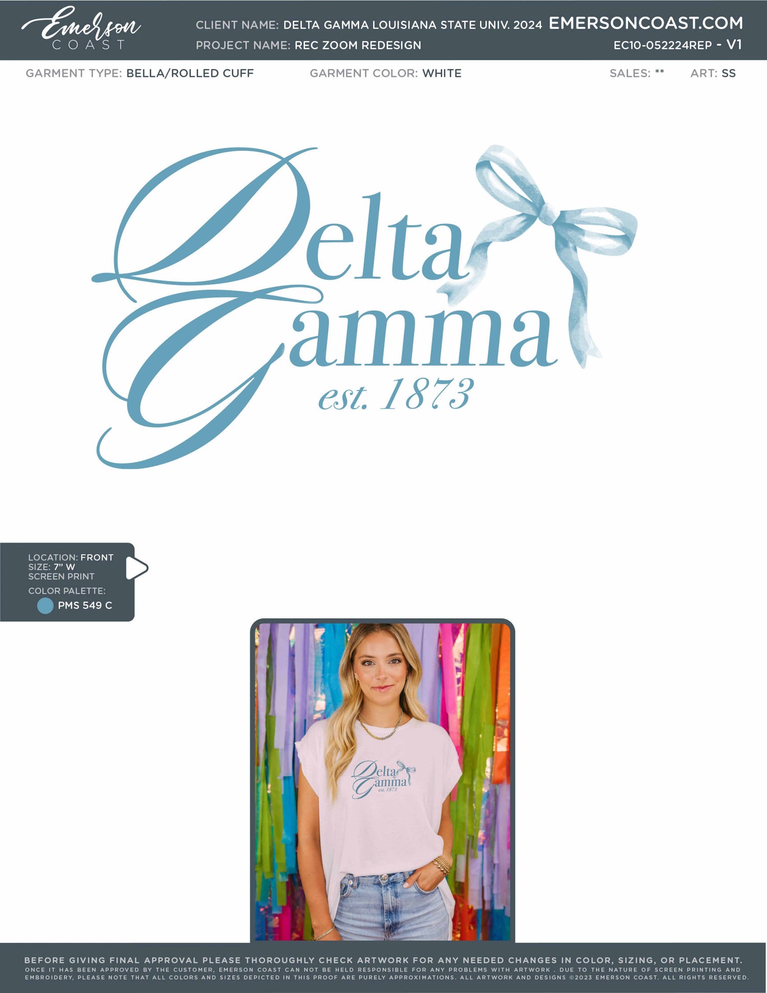 Tied Together With A Bow Bid Day Design