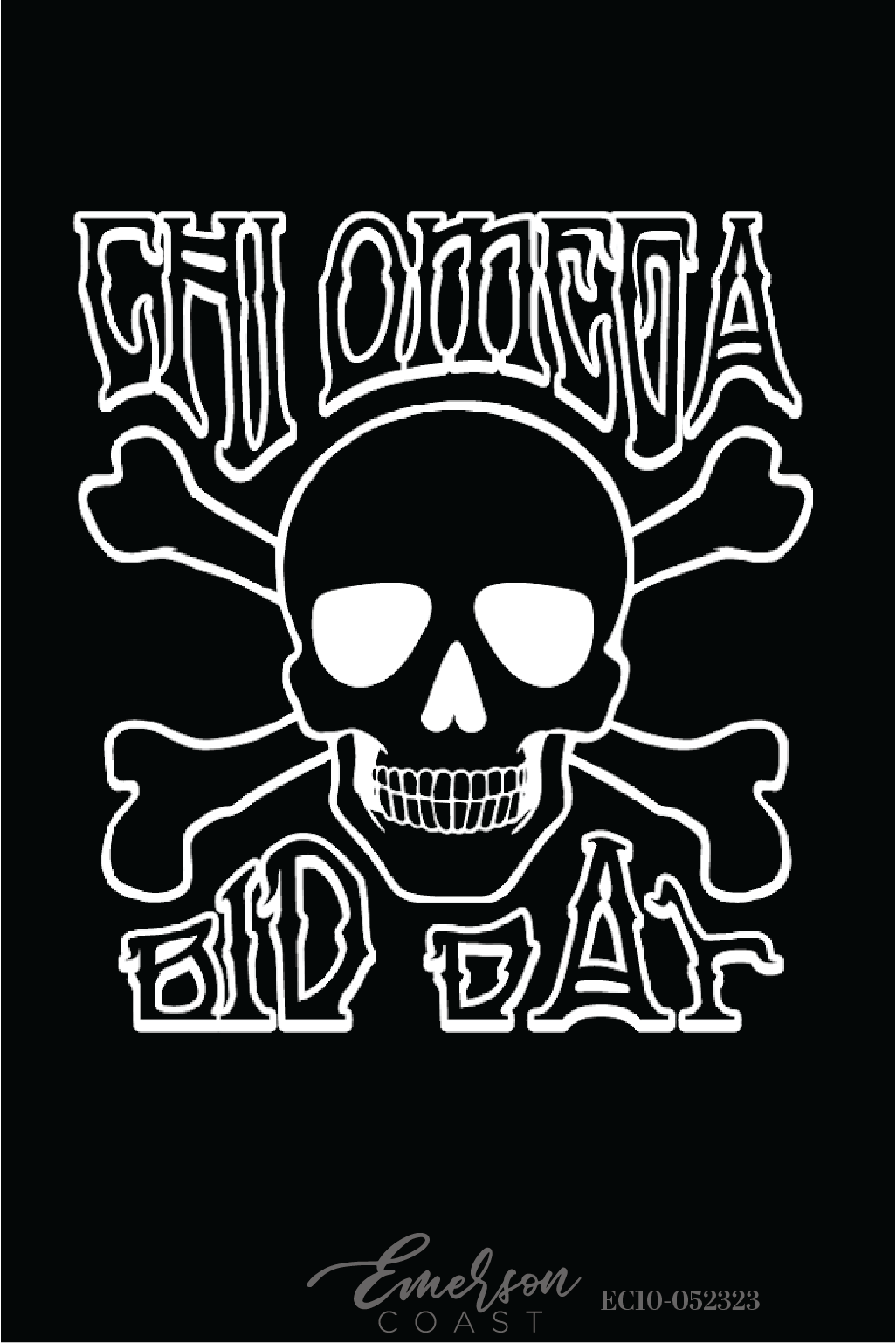 Chi Omega Pirate Skull And Crossbones Bid Day T-Shirt