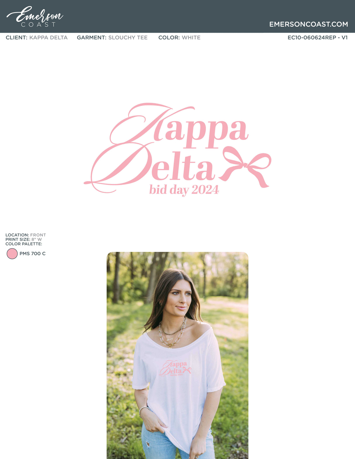 Tied Together With A Bow Bid Day Design