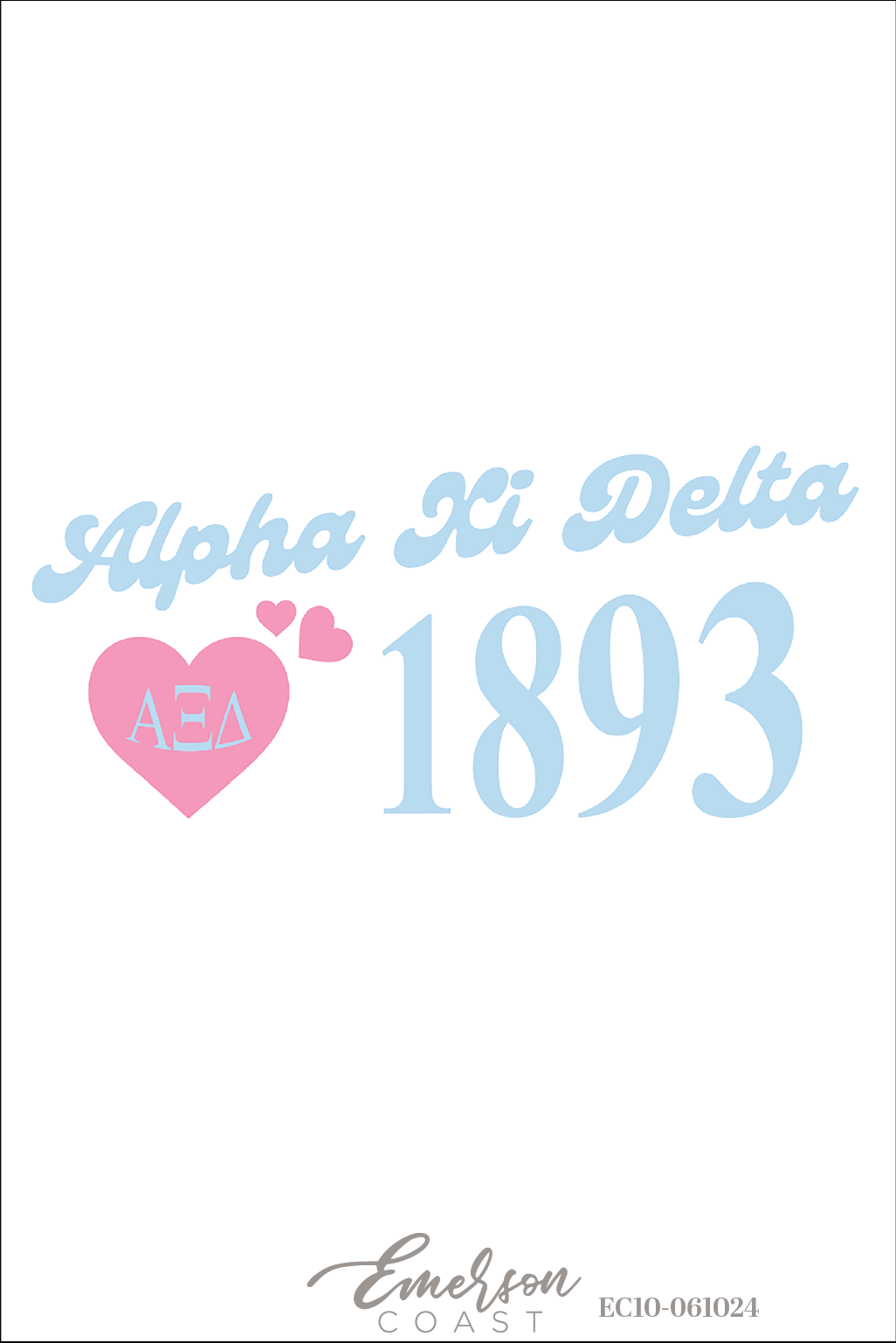 Alpha Xi Delta Simple Heart Recruitment Tee