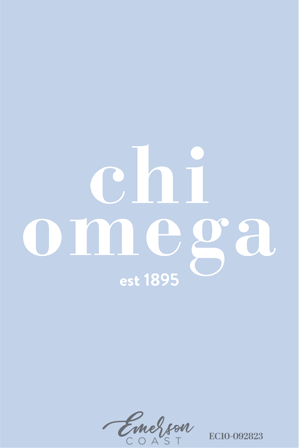 Chi Omega Light Blue Recruitment Tshirt