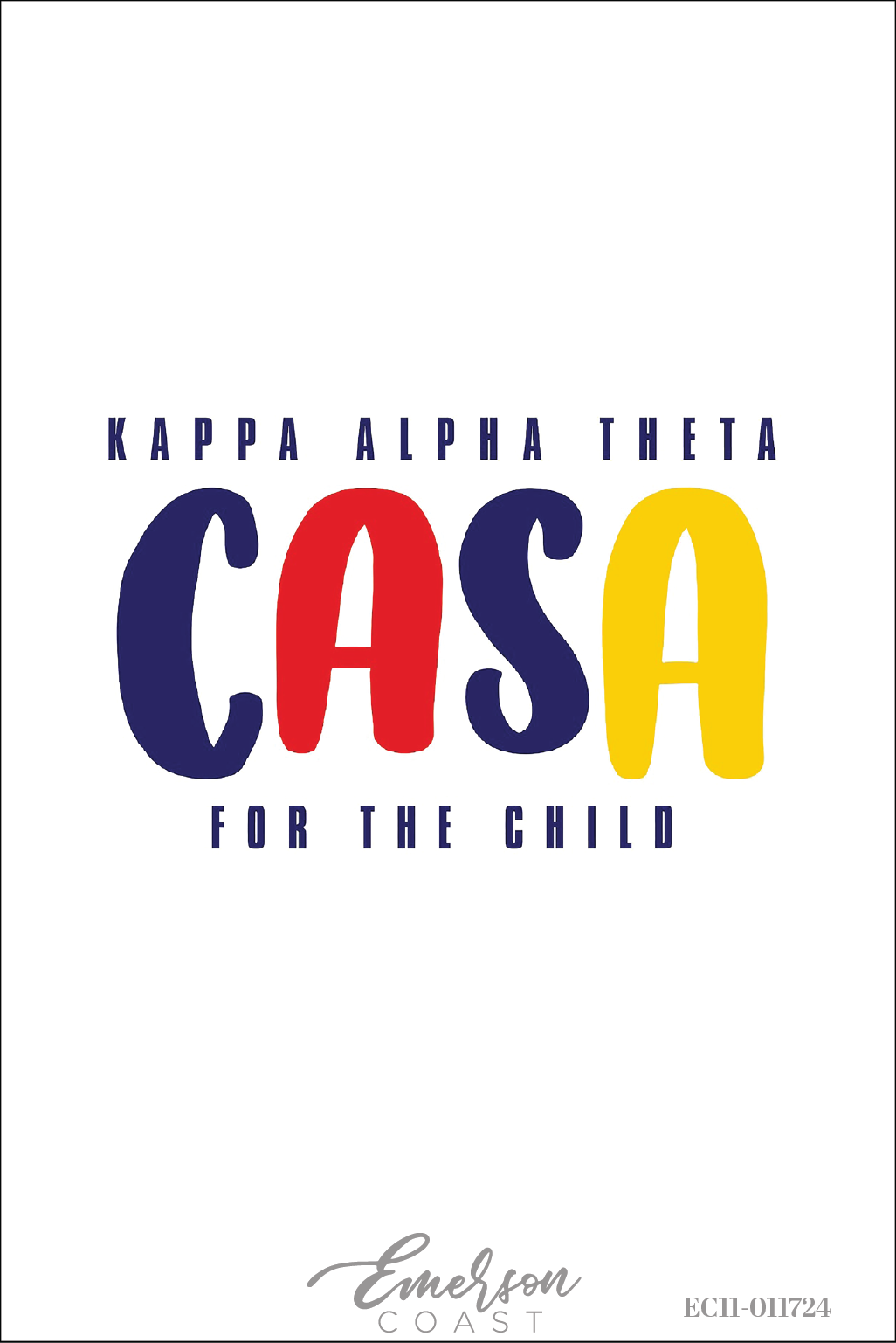 Kappa Alpha Theta Bold CASA Philanthropy Tee