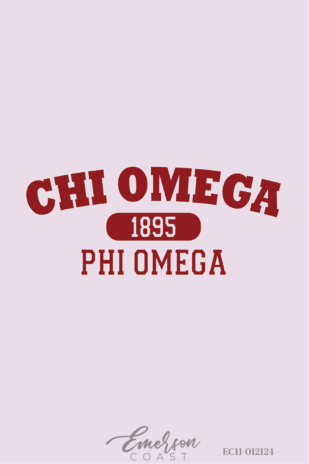 Chi Omega Bold Varsity Crewneck