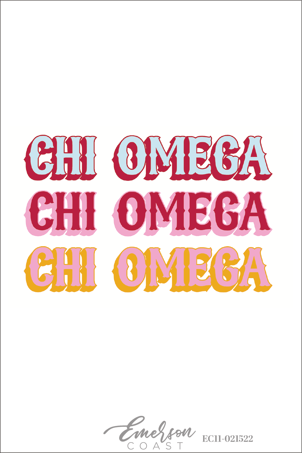 Chi Omega Carnival Bid Day T-Shirt