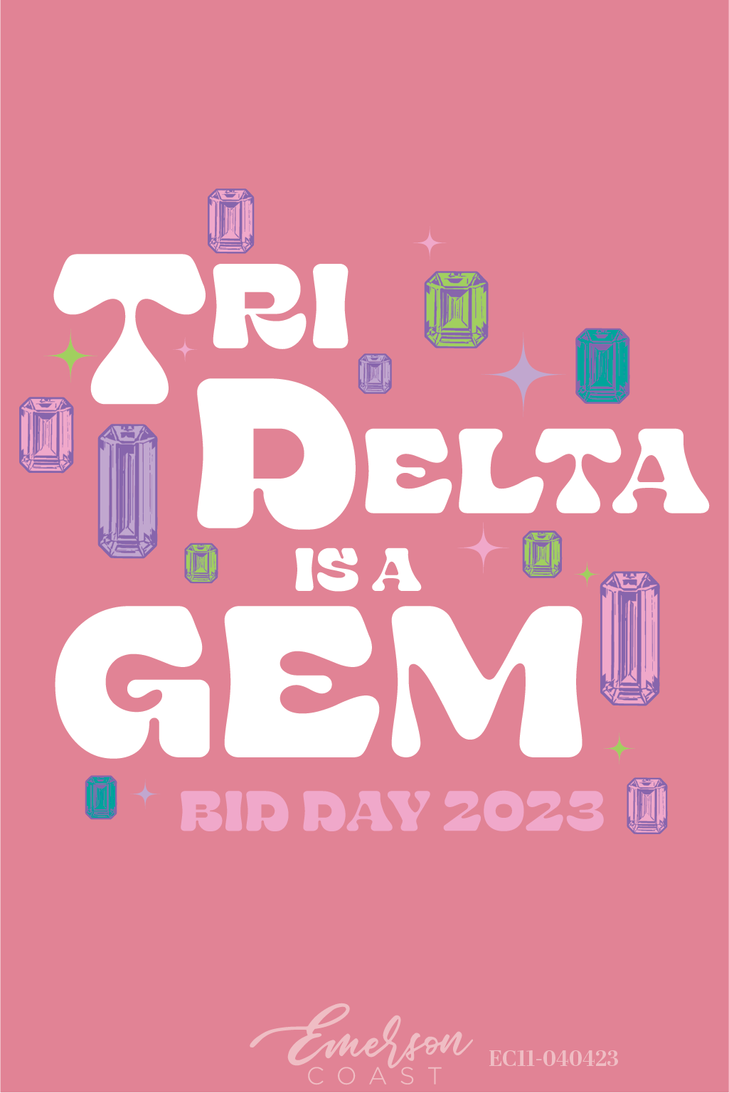 Delta Delta Delta Is A Gem Bid Day T-Shirt