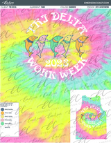 Tri Delta Tie Dye Work Week Tank