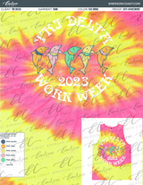 Tri Delta Tie Dye Work Week Tank