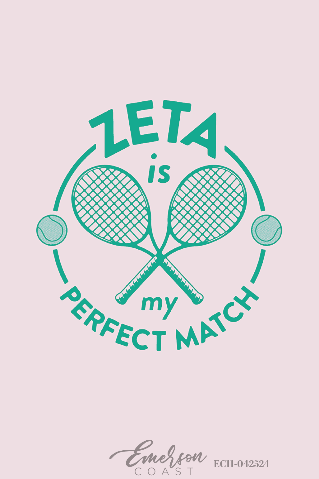 Zeta Tau Alpha Perfect Match Bid Day T-Shirt
