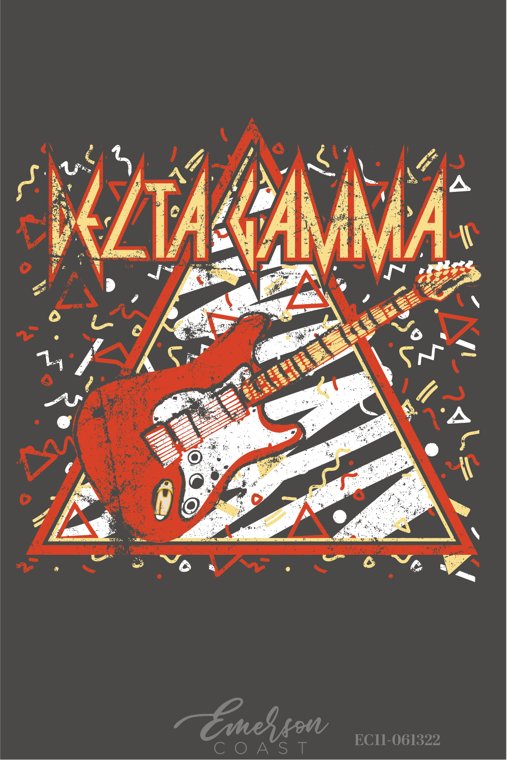 Delta Gamma Clemson University Guitar Recruitment Tee
