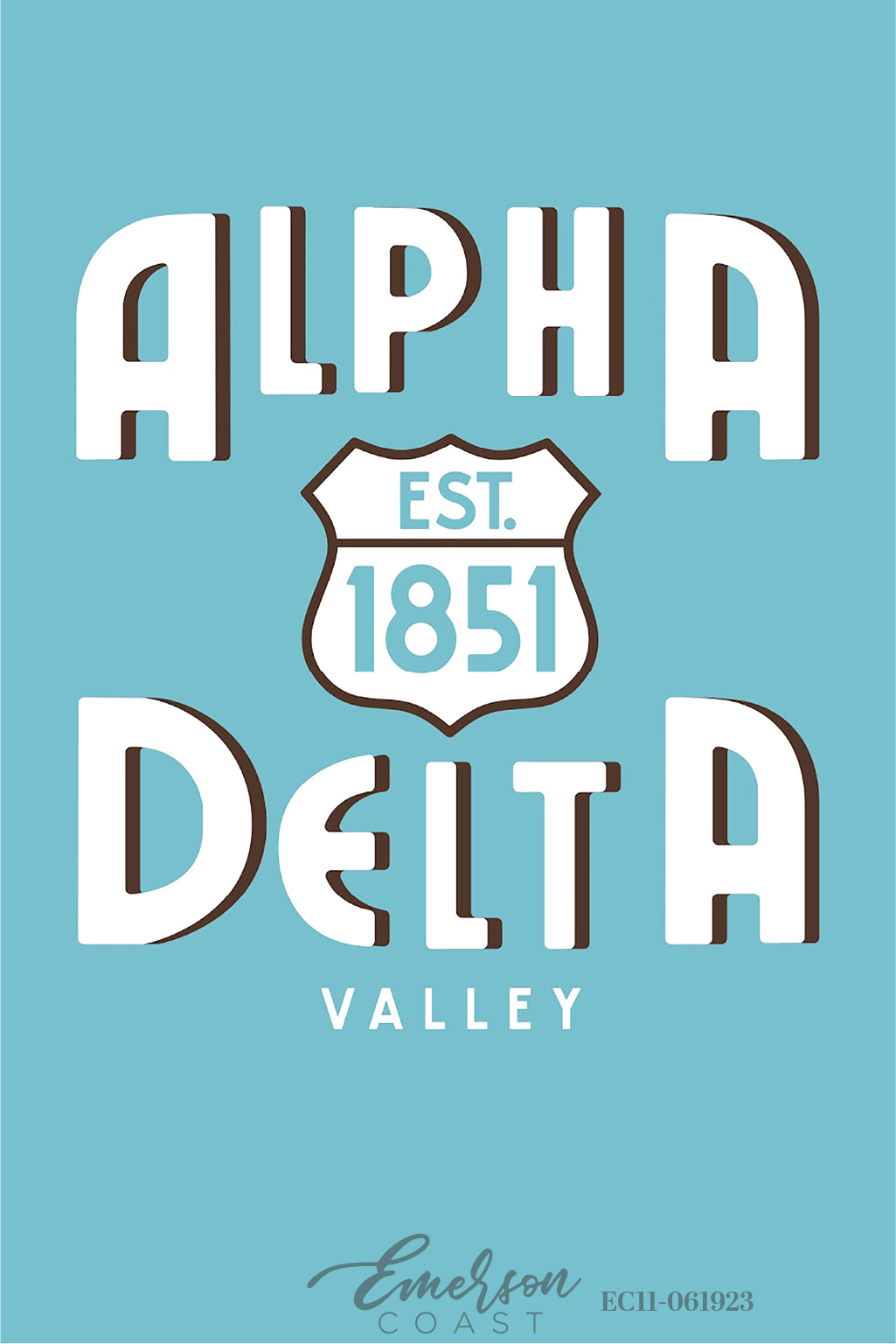 Alpha Delta Pi Route 66 Bid Day T-Shirt