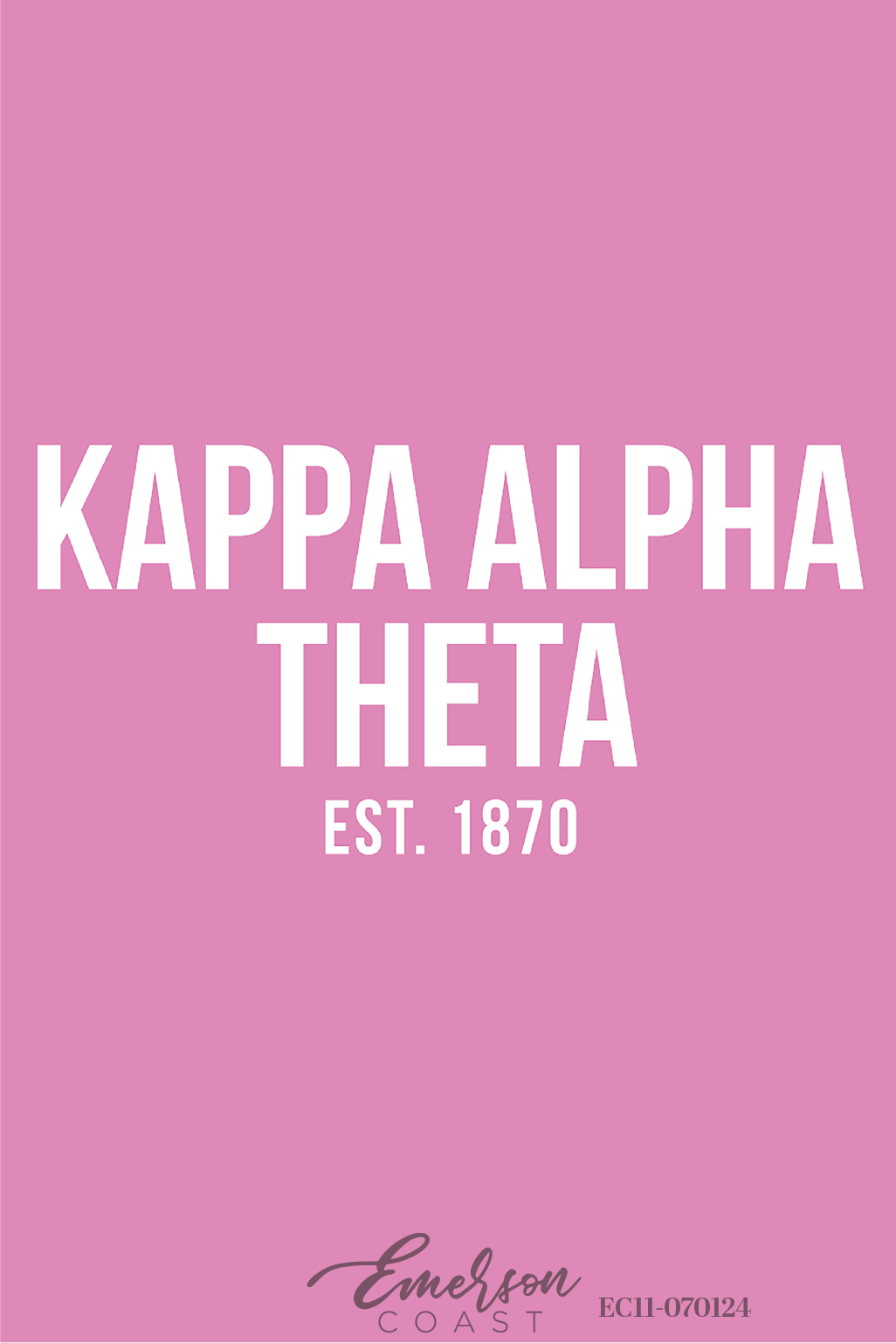 Kappa Alpha Theta Pink Recruitment Tee