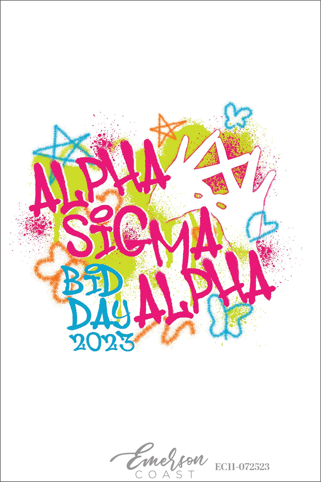 Alpha Sigma Alpha Graffiti Bid Day T-Shirt