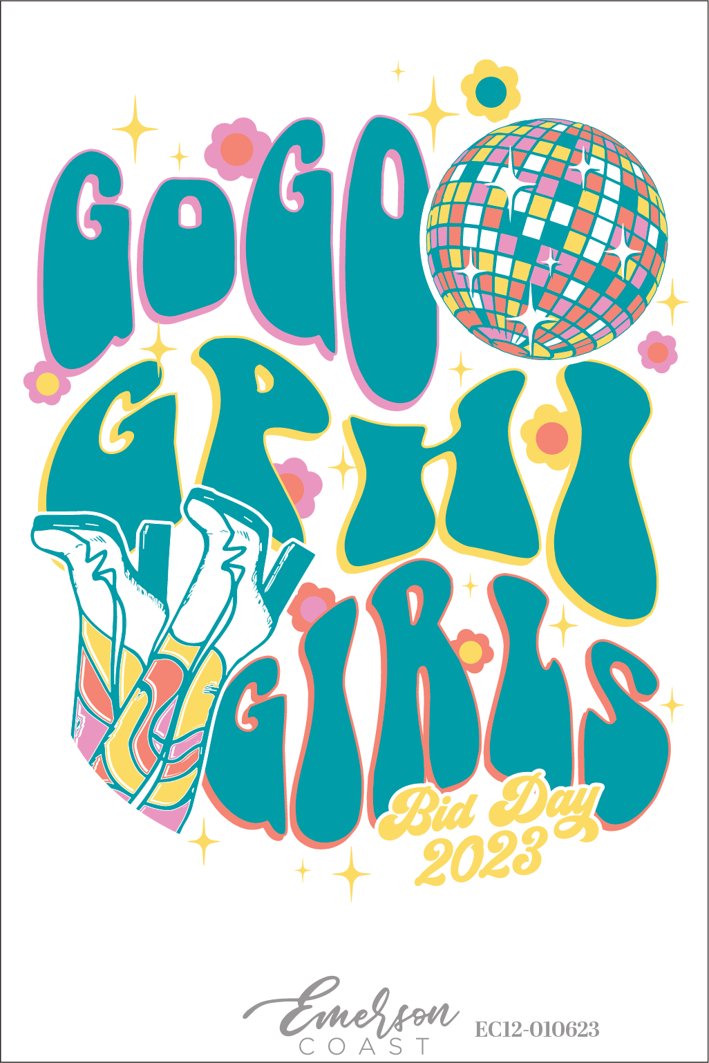 Gamma Phi Beta Go Go GPhi Bid Day T-Shirt