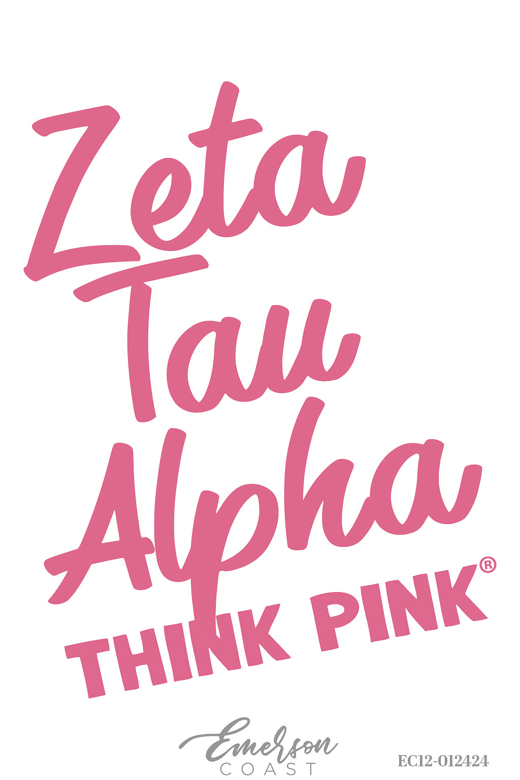 Zeta Tau Alpha University of South Carolina Think Pink Recruitment Tee