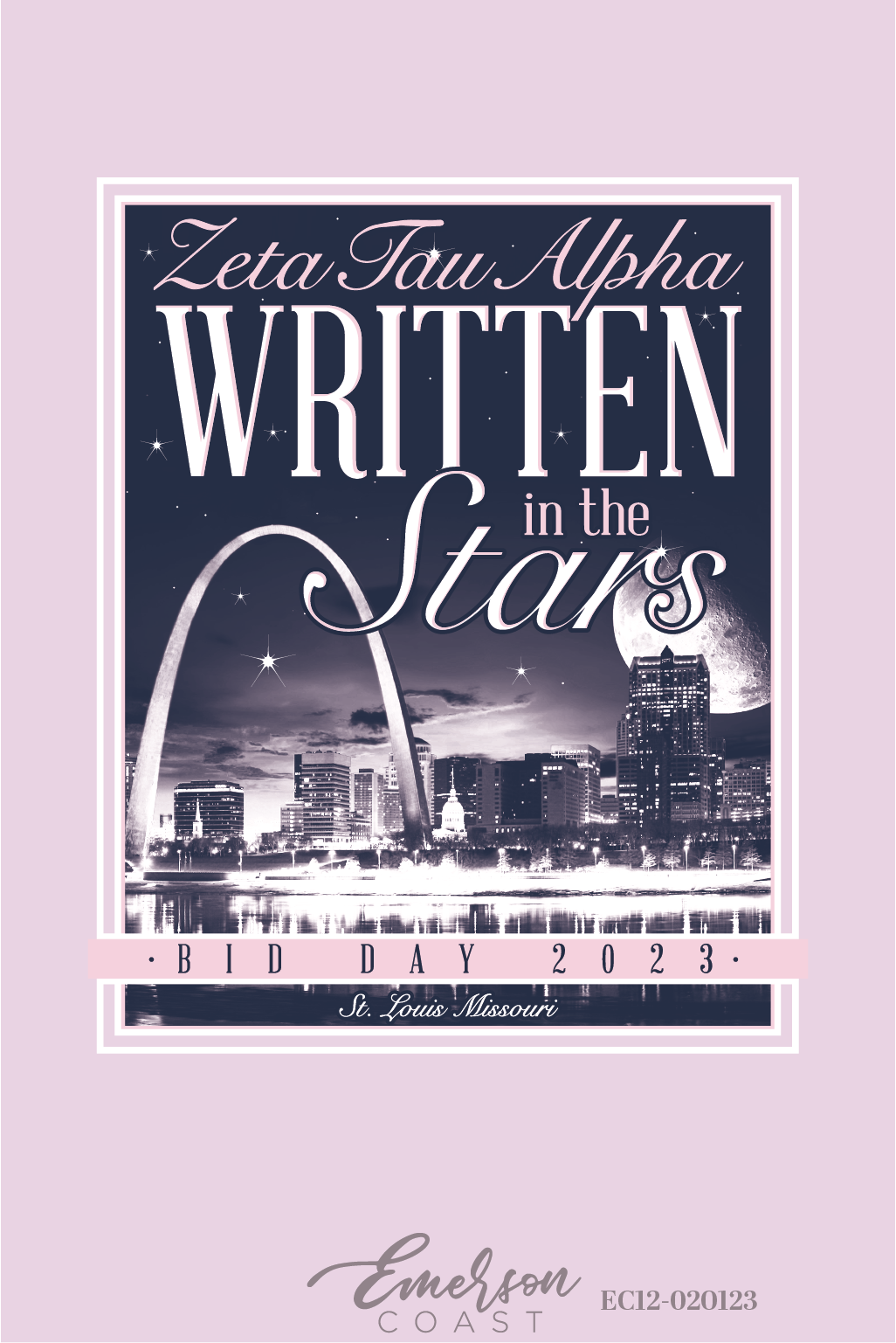 Zeta Tau Alpha Written In The Stars Bid Day T-Shirt