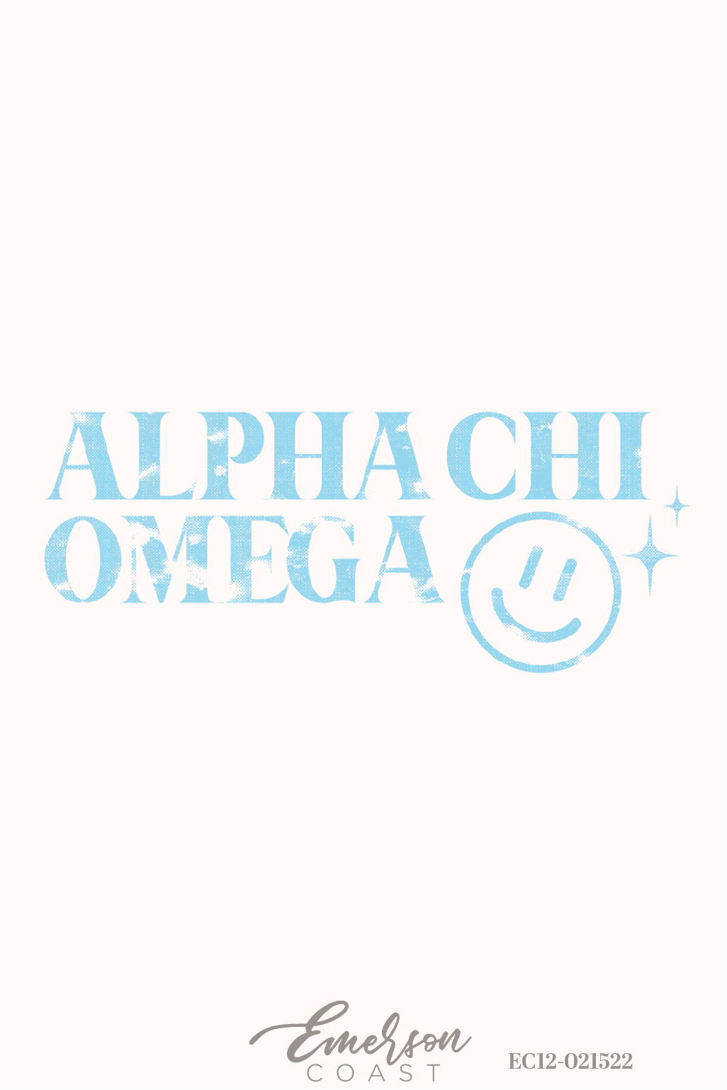 Alpha Chi Omega University Of Georgia Smiley Recruitment Tee