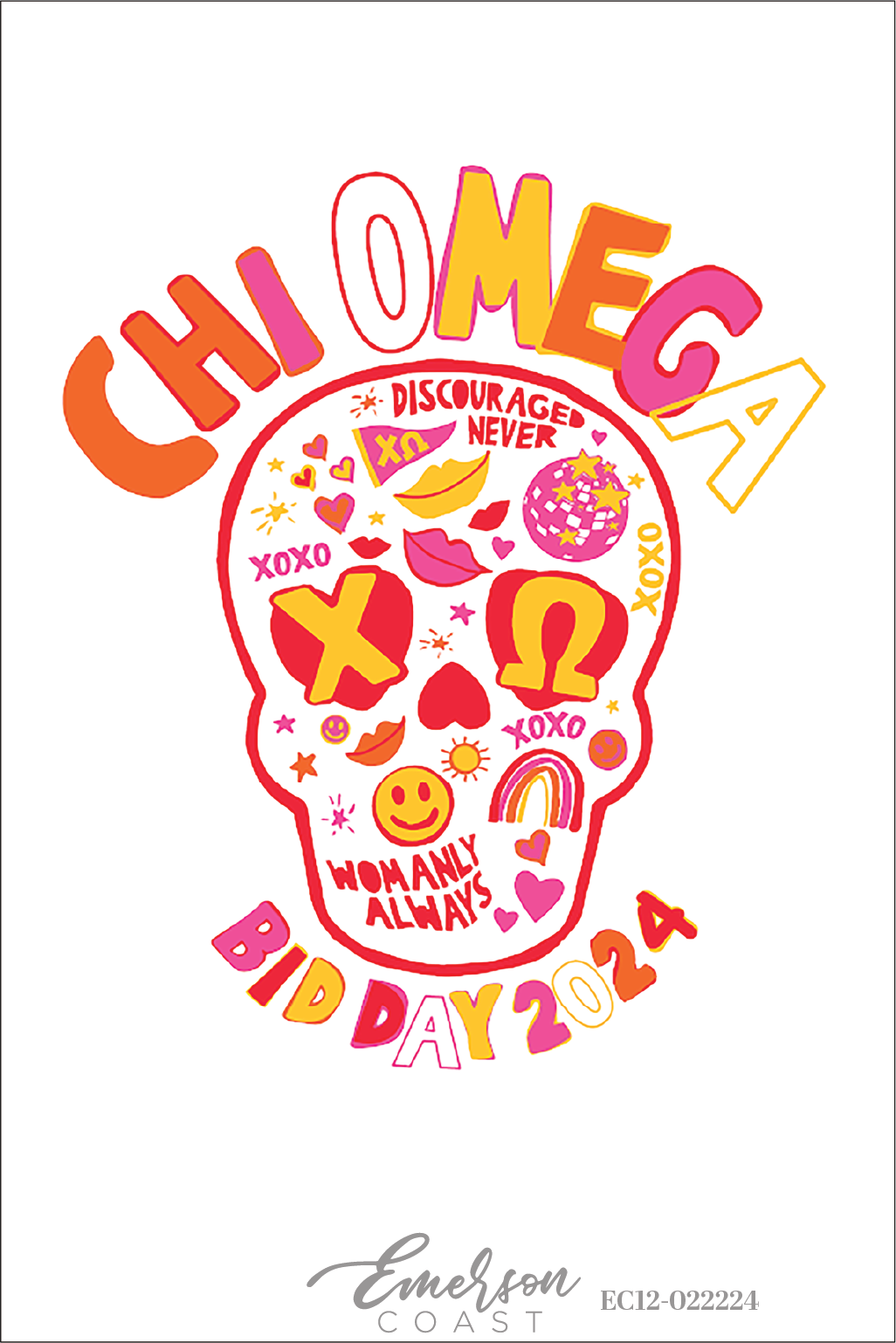 Chi Omega State Of Mind Bid Day T-Shirt
