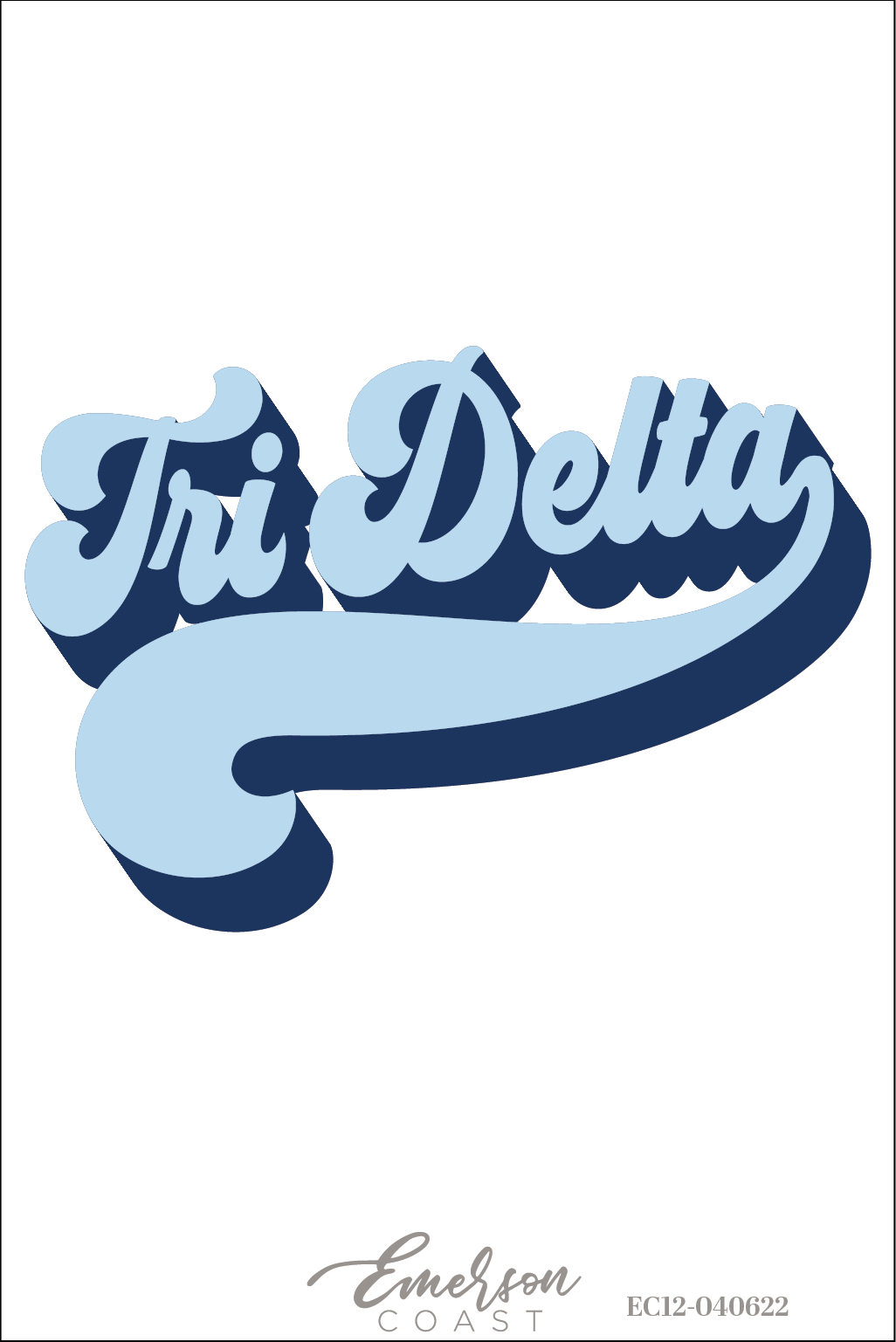 Delta Delta Delta Texas Tech University Bold Recruitment Shirt