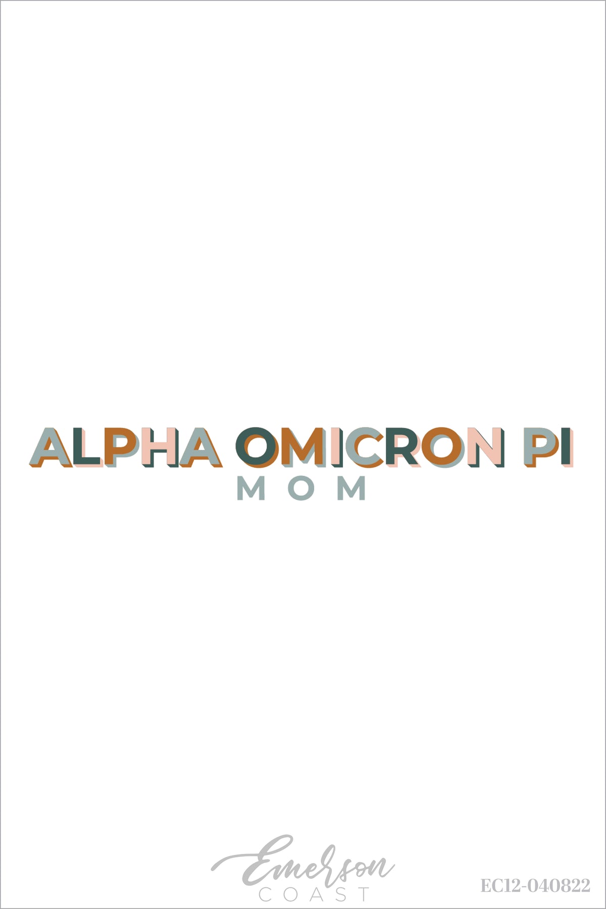 Alpha Omicron Pi Murray State University Mom Notch T-Shirt