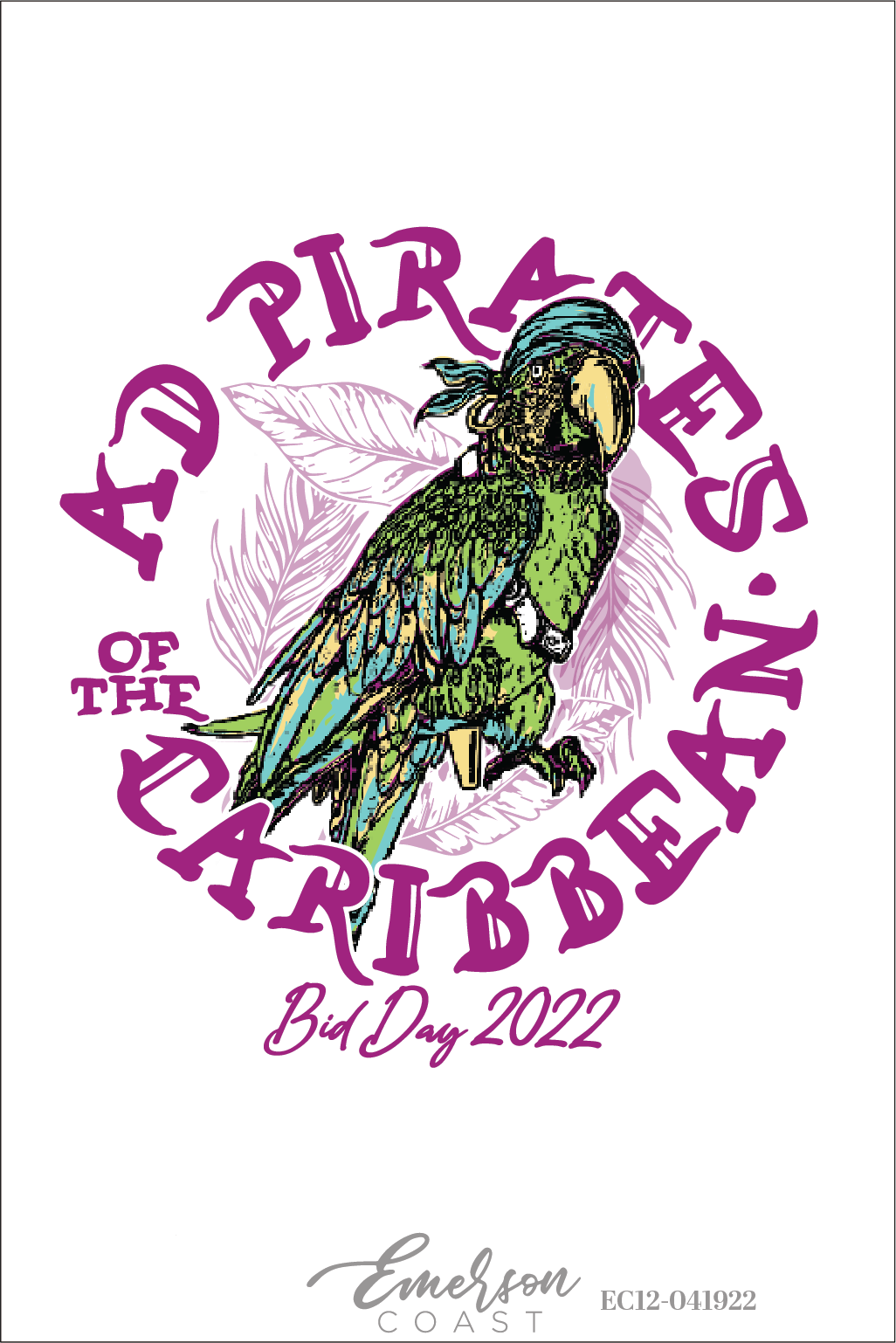 Alpha Delta Pi Pirate Bid Day T-Shirt