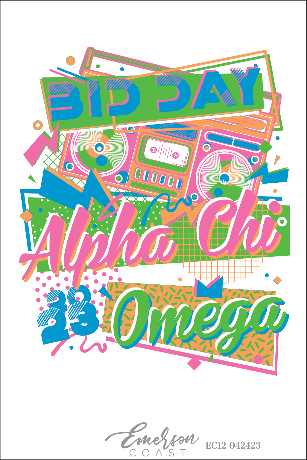 Alpha Chi Omega Fresh Bids On The Block Bid Day Tank