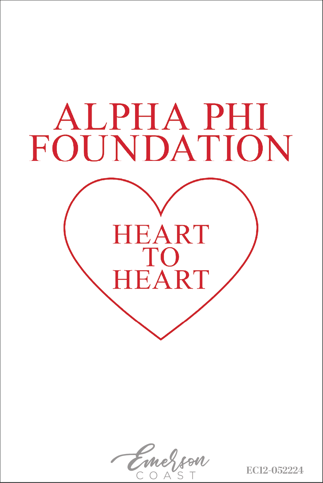 Alpha Phi Philanthropy Heart To Heart Tee