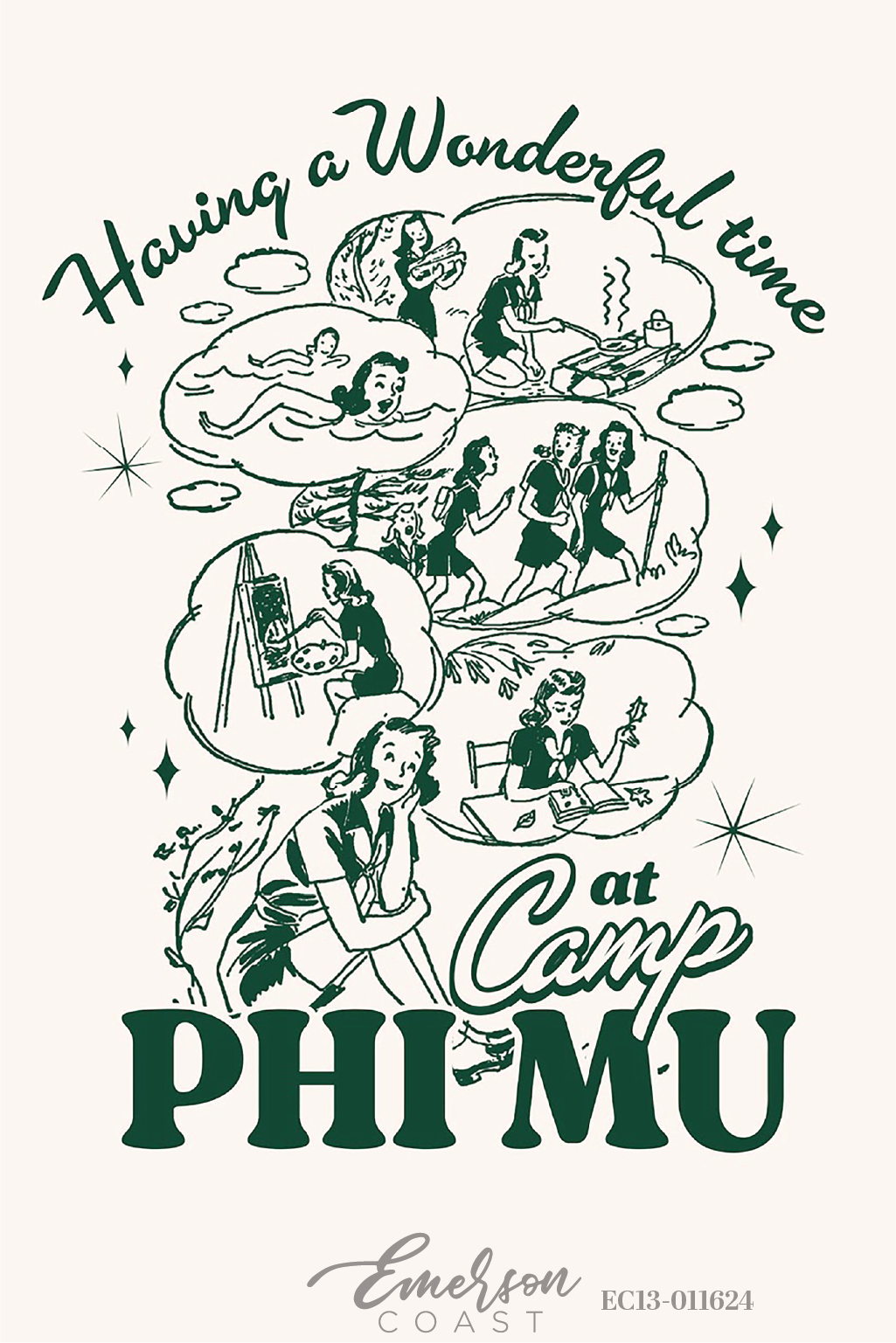 Phi Mu Having A Wonderful Time Work Week T-Shirt