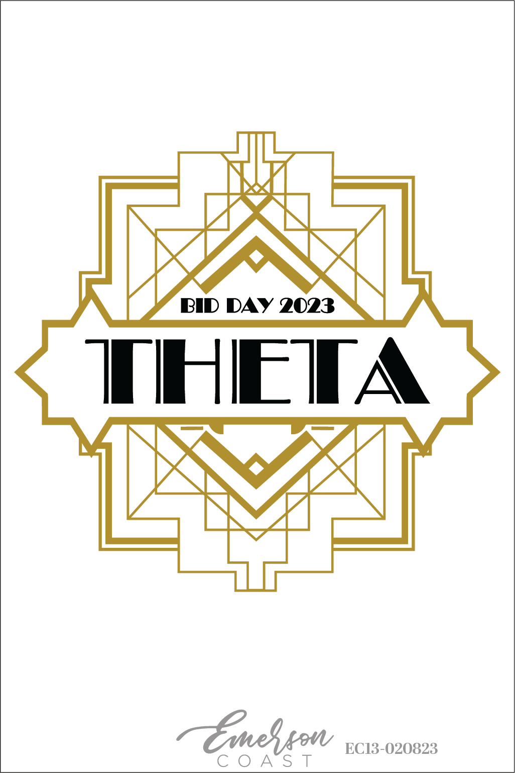 Kappa Alpha Theta Great Gatsby Bid Day T-Shirt