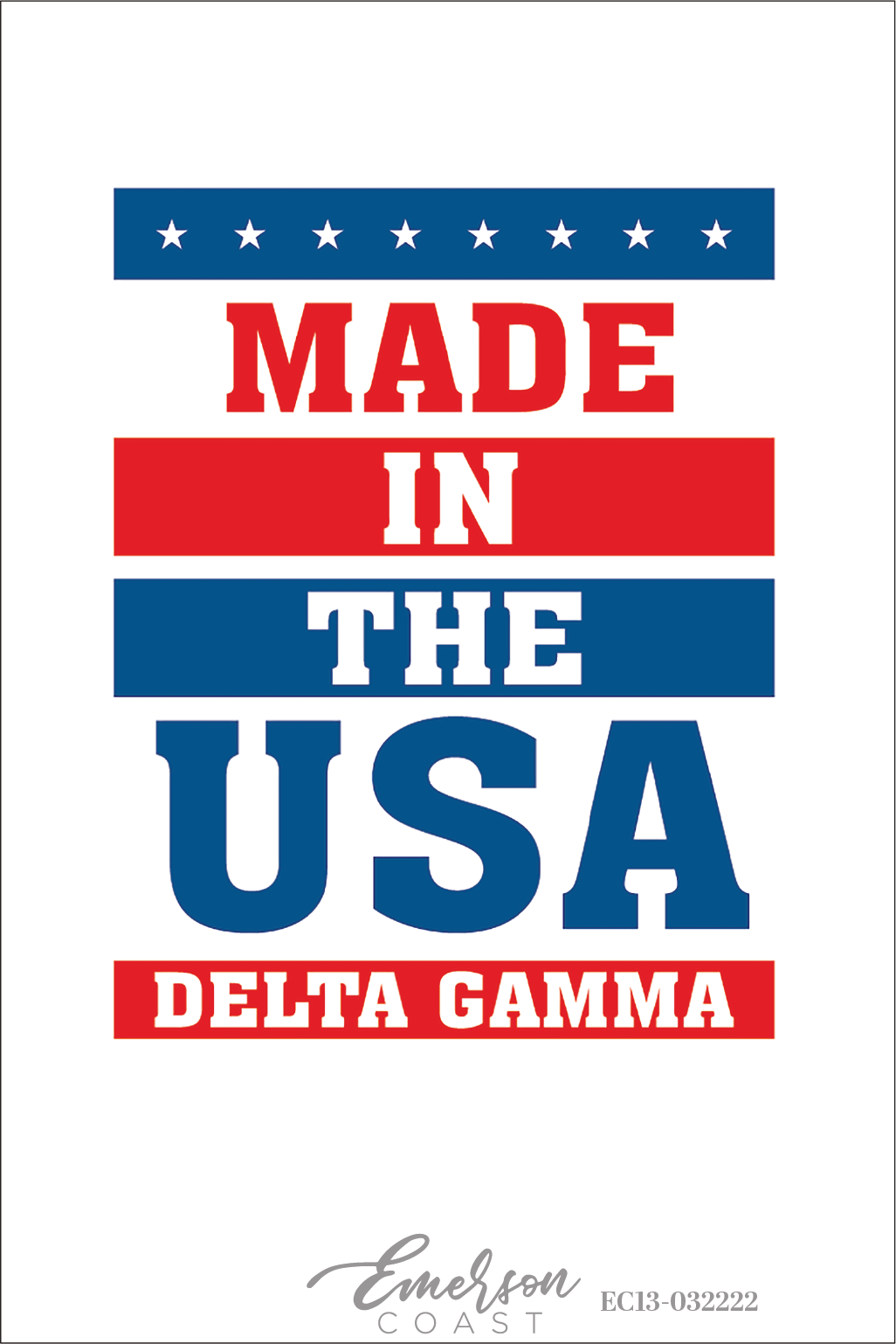 Delta Gamma Made In The USA Bid Day T-Shirt