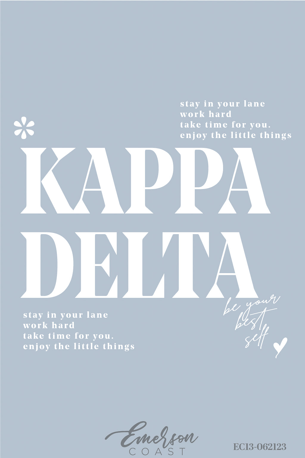 Kappa Delta Be Your Best Self Recruitment Slouchy Tee