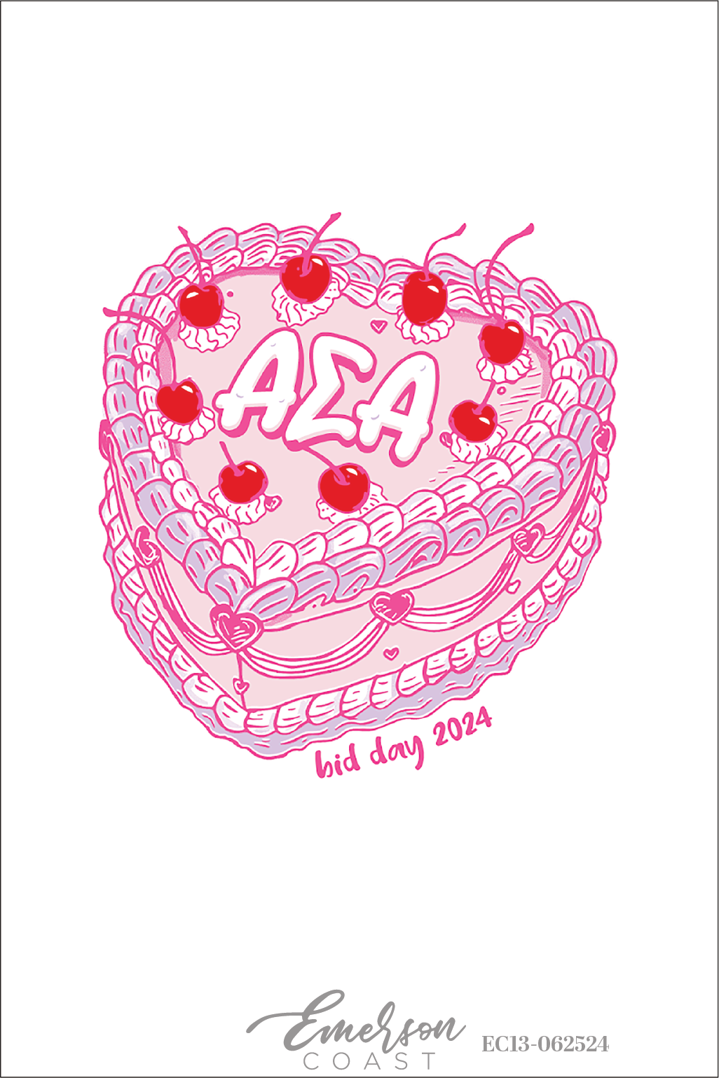 Alpha Sigma Alpha Icing On The Cake Bid Day T-Shirt